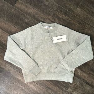 NWT Thakoon Crewneck Sweatshirt, Size XS, Heather Gray